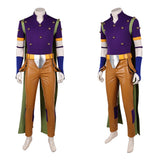 Cosplay Costume Gyro Zeppeli JJBA 7(2026) Anime Cosplay Tenue Violette et Brune Homme