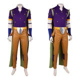 Cosplay Costume Gyro Zeppeli JJBA 7(2026) Anime Cosplay Tenue Violette et Brune Homme