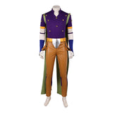 Cosplay Costume Gyro Zeppeli JJBA 7(2026) Anime Cosplay Tenue Violette et Brune Homme