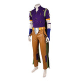 Cosplay Costume Gyro Zeppeli JJBA 7(2026) Anime Cosplay Tenue Violette et Brune Homme