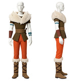 Cosplay Costume Hampton Squib Golden Axe(2026) TV Cosplay Tenue Brune et Orange Homme