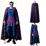Cosplay Costume He-Man Les Maîtres de l'Univers(2026) Film Cosplay Combinaison Violette Homme