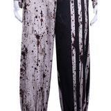 Cosplay Costume Homme Art The Clown Terrifier 4(2026) Film Cosplay Tenue Noire et BlancheTaché de Sang