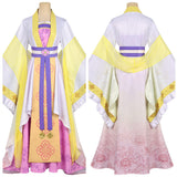 Cosplay Costume Huang Linglin Though I Am an Inept Villainess(2026) Anime Cosplay Tenue Jaune Femme
