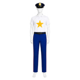 Cosplay Costume Incidental 118 Spongebob TV Cosplay Tenue Bleue et Blanche Homme