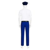 Cosplay Costume Incidental 118 Spongebob TV Cosplay Tenue Bleue et Blanche Homme