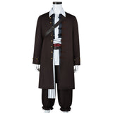 Cosplay Costume Jack Pirates of the Caribbean Film Cosplay Tenue Marron Homme