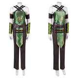 Cosplay Costume Jade Mortal Kombat 2 Film Cosplay Tenue Verte et Noire Homme