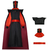 Cosplay Costume Jafar Aladdin Film Cosplay Combinaison Rouge et Noire Enfant