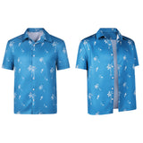 Cosplay Costume Jason Duval GTA(2026) Jeu Cosplay Chemise Hawaïenne Bleue Homme