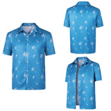 Cosplay Costume Jason Duval GTA(2026) Jeu Cosplay Chemise Hawaïenne Bleue Homme