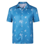 Cosplay Costume Jason Duval GTA(2026) Jeu Cosplay Chemise Hawaïenne Bleue Homme