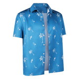 Cosplay Costume Jason Duval GTA(2026) Jeu Cosplay Chemise Hawaïenne Bleue Homme