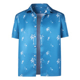 Cosplay Costume Jason Duval GTA(2026) Jeu Cosplay Chemise Hawaïenne Bleue Homme