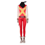 Cosplay Costume Jean Grey X-Men '97 Saison 2(2026) TV Cosplay Combinaison Rouge+Veste Femme