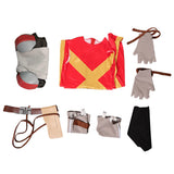 Cosplay Costume Jean Grey X-Men '97 Saison 2(2026) TV Cosplay Combinaison Rouge+Veste Femme