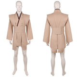 Cosplay Costume Jedi Knight Les Guerres des Étoiles Film Cosplay Haut Marron Homme