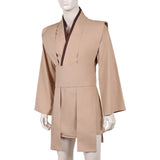 Cosplay Costume Jedi Knight Les Guerres des Étoiles Film Cosplay Haut Marron Homme