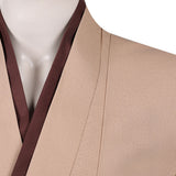 Cosplay Costume Jedi Knight Les Guerres des Étoiles Film Cosplay Haut Marron Homme