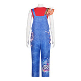 Cosplay Costume Jo Forgotten Island(2026) Film Cosplay Tenue Bleue et Rouge Femme