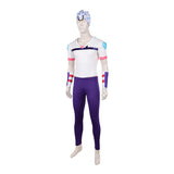 Cosplay Costume Johnny Joestar JoJo‘s Bizarre Adventure 7(2026) Anime Cosplay Tenue Blanche et Violette Homme