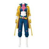 Cosplay Costume Jubilee Jeu Cosplay Tenue Jaune Femme