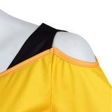Cosplay Costume Juno Overwatch Jeu Cosplay Tenue Jaune et Violette Femme