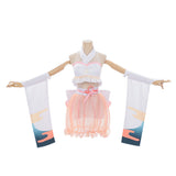 Cosplay Costume Kaguya Cosmic Princess Kaguya(2026) Anime Cosplay Maillot de Bain Blanc et Rose Femme