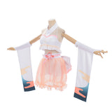 Cosplay Costume Kaguya Cosmic Princess Kaguya(2026) Anime Cosplay Maillot de Bain Blanche et Rose Femme