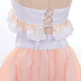 Cosplay Costume Kaguya Cosmic Princess Kaguya(2026) Anime Cosplay Maillot de Bain Blanche et Rose Femme