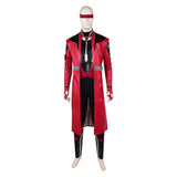 Cosplay Costume Kenshi Takahashi Mortal Kombat 2(2026) Film Cosplay Tenue Rouge et Noire de Cuir Homme