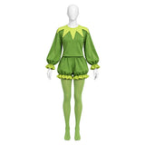 Cosplay Costume Kermit the Frog Cosplay Tenue Verte Femme
