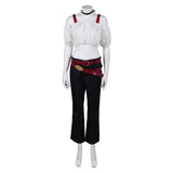 Cosplay Costume Kirara Hoshi Jujutsu Kaisen Saison 3(2026) Anime Cosplay Haut Blanc et Pantalon Noir Femme