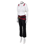 Cosplay Costume Kirara Hoshi Jujutsu Kaisen Saison 3(2026) Anime Cosplay Haut Blanc et Pantalon Noir Femme