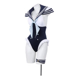 Cosplay Costume Kitagawa Marin Sexy Cosplay Doll Anime Cosplay Maillot de Bain Bleu et Blanc Femme
