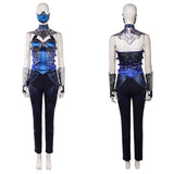 Cosplay Costume Kitana Mortal Kombat 2(2026) Film Cosplay Tenue Bleue et Noire Femme