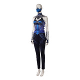 Cosplay Costume Kitana Mortal Kombat 2(2026) Film Cosplay Tenue Bleue et Noire Femme