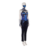 Cosplay Costume Kitana Mortal Kombat 2(2026) Film Cosplay Tenue Bleue et Noire Femme