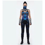 Cosplay Costume Kitana Mortal Kombat 2(2026) Film Cosplay Tenue Bleue Femme