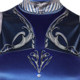 Cosplay Costume Kitana Mortal Kombat Film Cosplay Tenue Bleue Femme