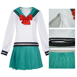 Cosplay Costume Kokomi Teruhashi The Disastrous Life of Saiki K Anime Cosplay Uniforme Blanche et Verte Femme