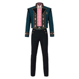 Cosplay Costume Kristoff La Reine des Neiges 3(2027) Film Cosplay Tenue Verte Homme