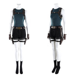 Cosplay Costume Lara Croft Tomb Raider Live Action(2026) TV Cosplay Tenue Noire et Bleue Femme