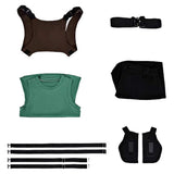 Cosplay Costume Lara Croft Tomb Raider: Legacy of Atlantis(2026) Jeu Cosplay Tenue Verte Femme