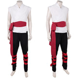 Cosplay Costume Liu Kang Mortal Kombat 2(2026) Film Cosplay Tenue Noire et Blanche Homme