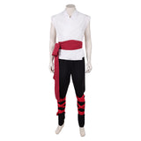 Cosplay Costume Liu Kang Mortal Kombat 2(2026) Film Cosplay Tenue Noire et Blanche Homme