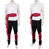 Cosplay Costume Liu Kang Mortal Kombat 2(2026) Film Cosplay Tenue Noire et Blanche Homme