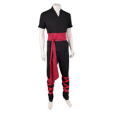 Cosplay Costume Liu Kang Mortal Kombat 2(2026) Film Cosplay Tenue Noire et Rouge Homme