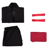 Cosplay Costume Liu Kang Mortal Kombat 2(2026) Film Cosplay Tenue Noire et Rouge Homme