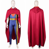 Cosplay Costume Lucas Bishop X-Men '97 Saison 2(2026) TV Cosplay Combinaison Bleue+Cape Rouge Homme